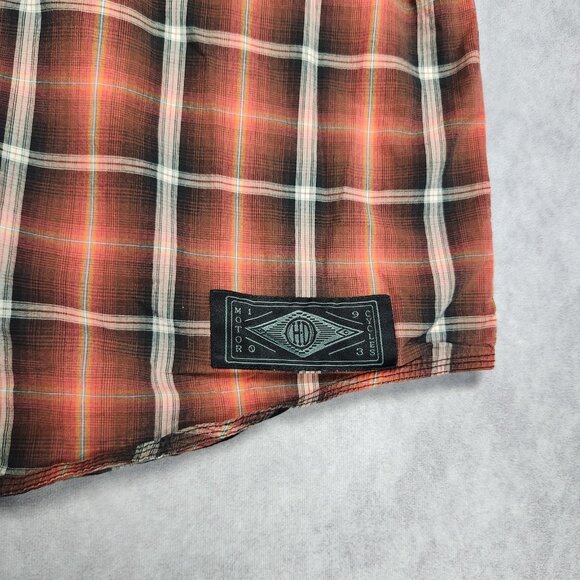 Harley-Davidson Shirt Mens XL Plaid Short Sleeve Button Up Motorcycle Western - Picture 6 of 14